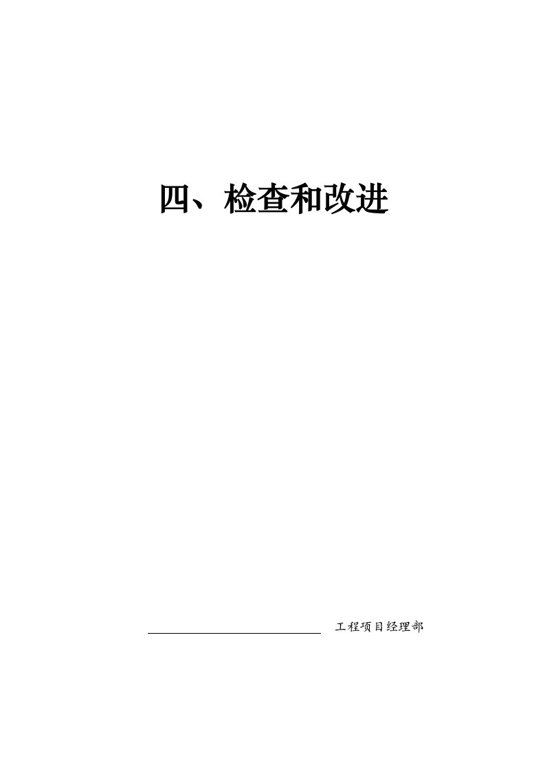 上海市施工现场安全生产保证体系管理资料4检查和改进