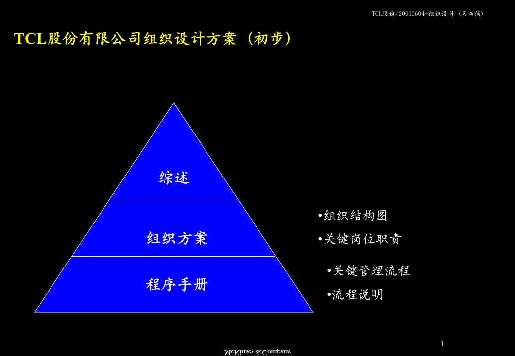 工程科技tcl股份有限公司整合咨询组织设计架构方案