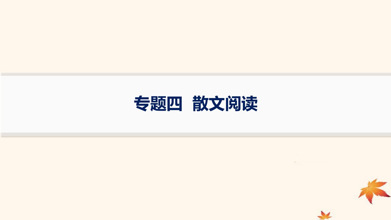 适用于老高考旧教材2024版高考语文二轮复习专题4散文阅读课件