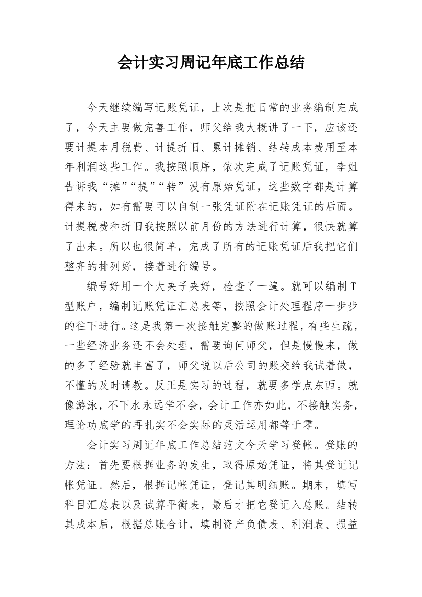 会计实习周记年底工作总结_2