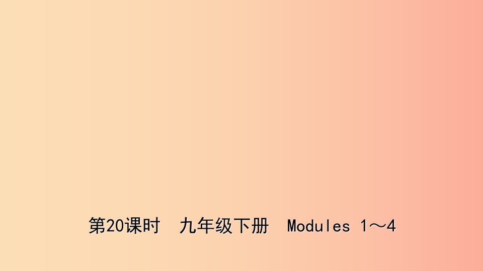 山东省潍坊市2019年中考英语总复习