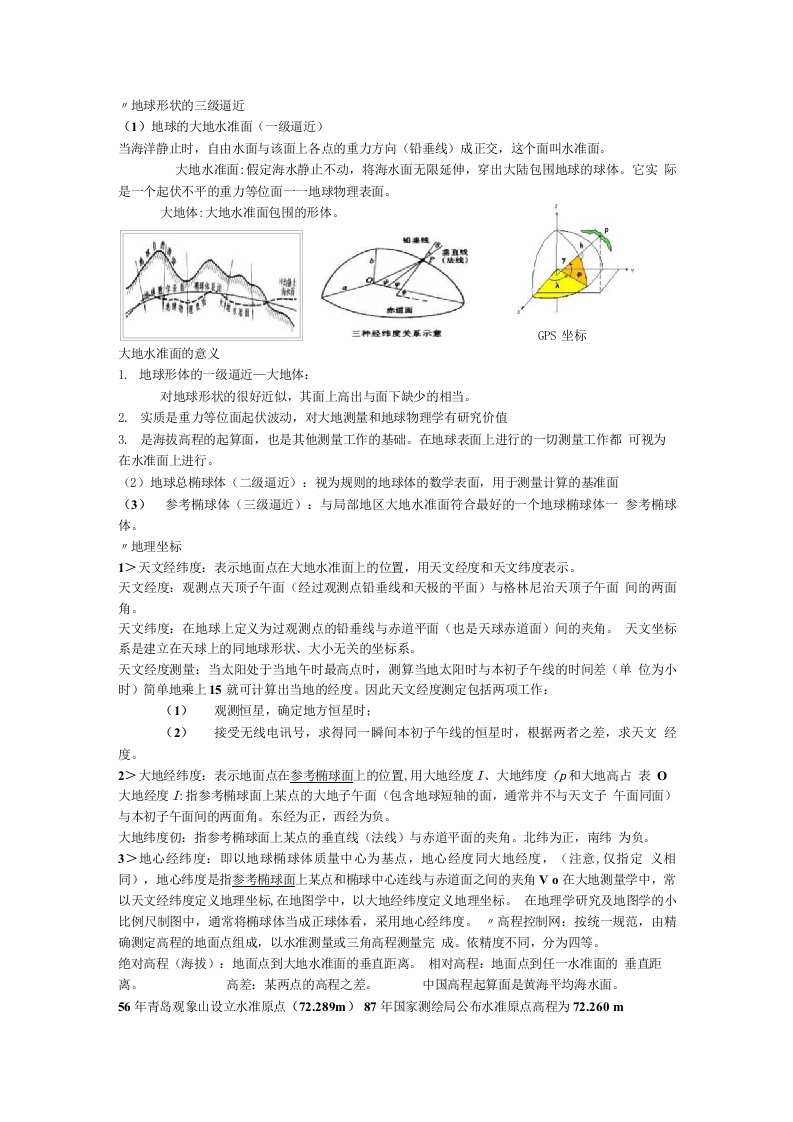 [精品]地图学复习要点总结