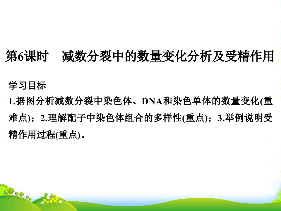 同步备课一体之生物人教必修2ppt课件：第二章-基因与染色体的关系-第6课时