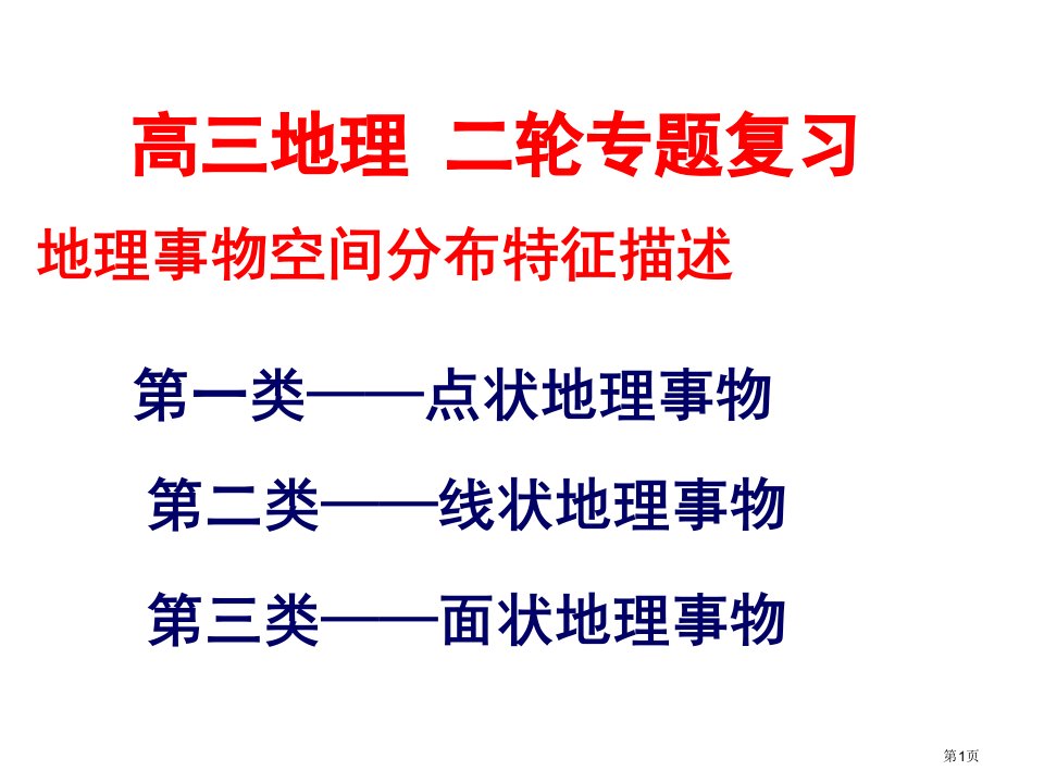 地理事物分布特征描述名师公开课一等奖省优质课赛课获奖课件