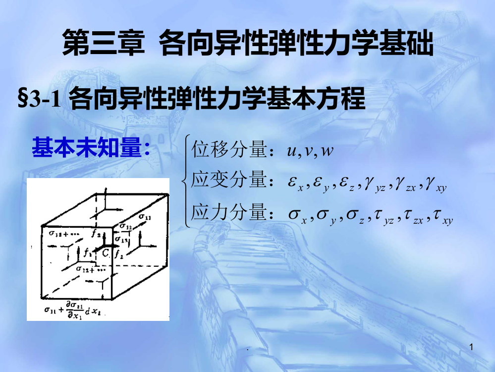 第三章-各向异性弹性力学基础PPT课件