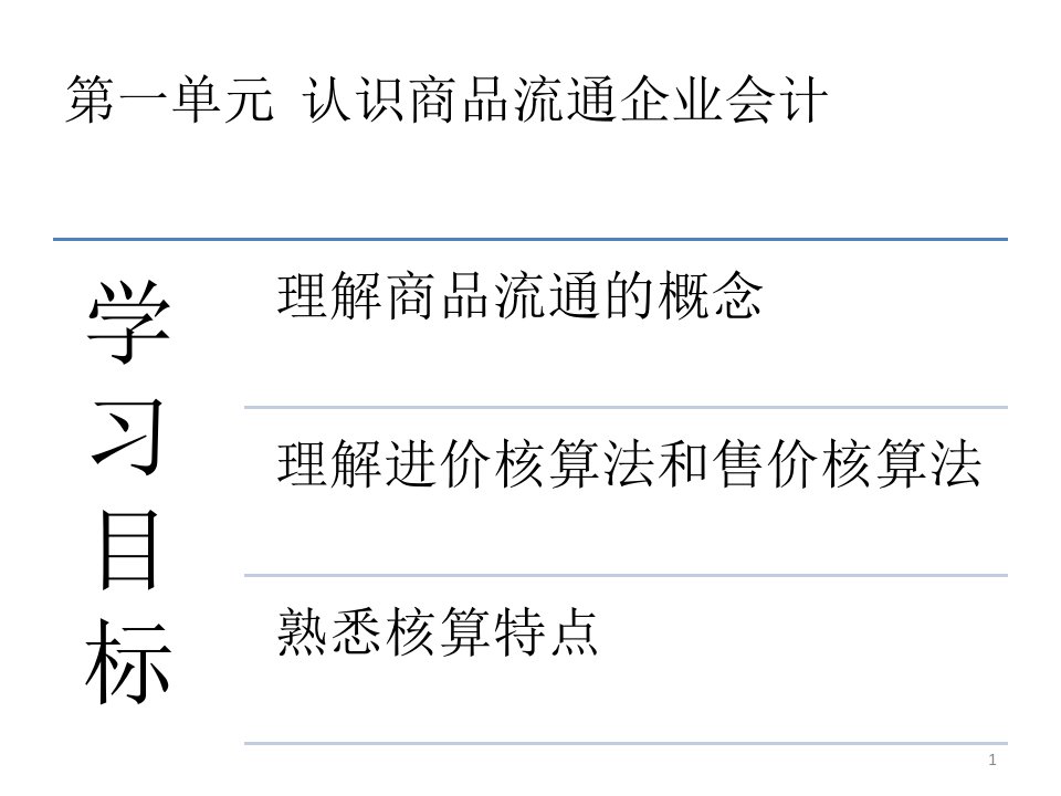 教学配套课件商品流通企业会计第四套