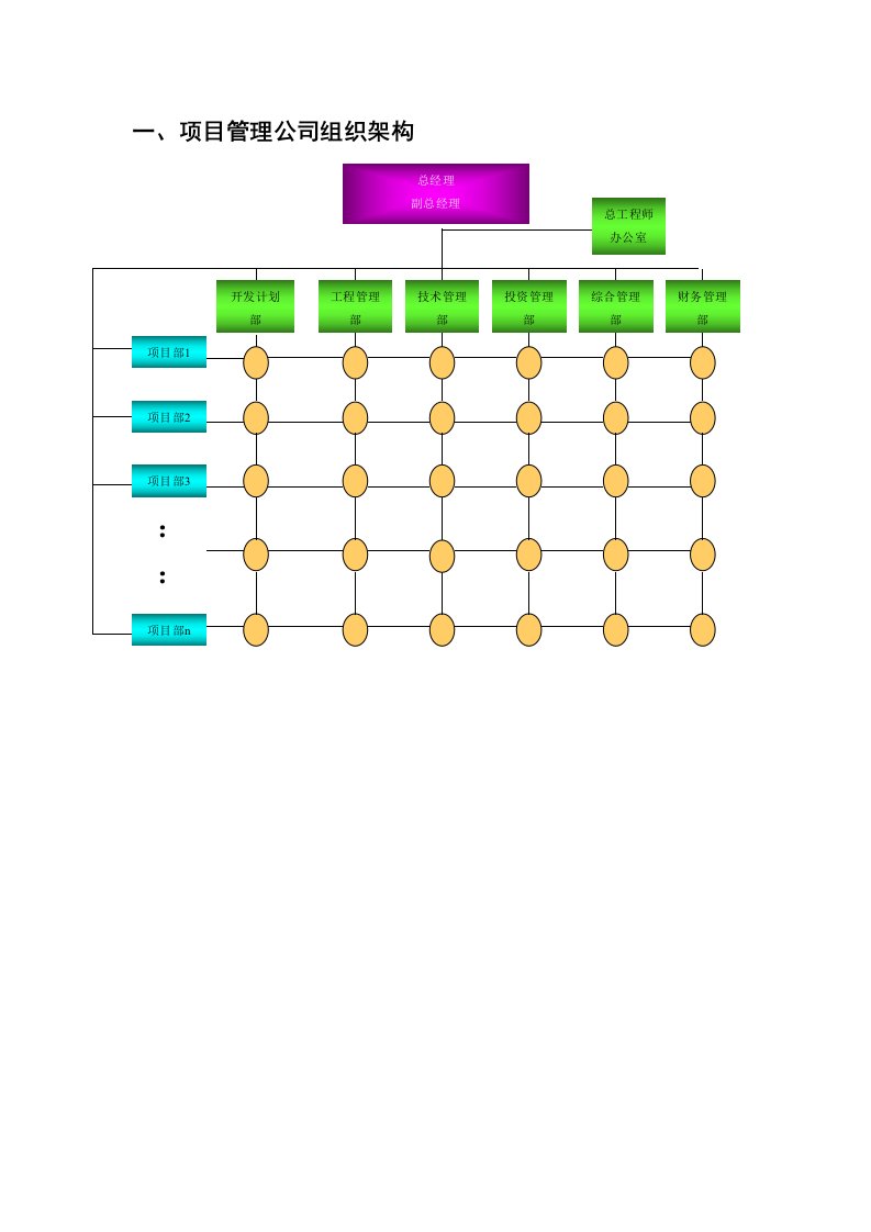 项目管理公司组织结构