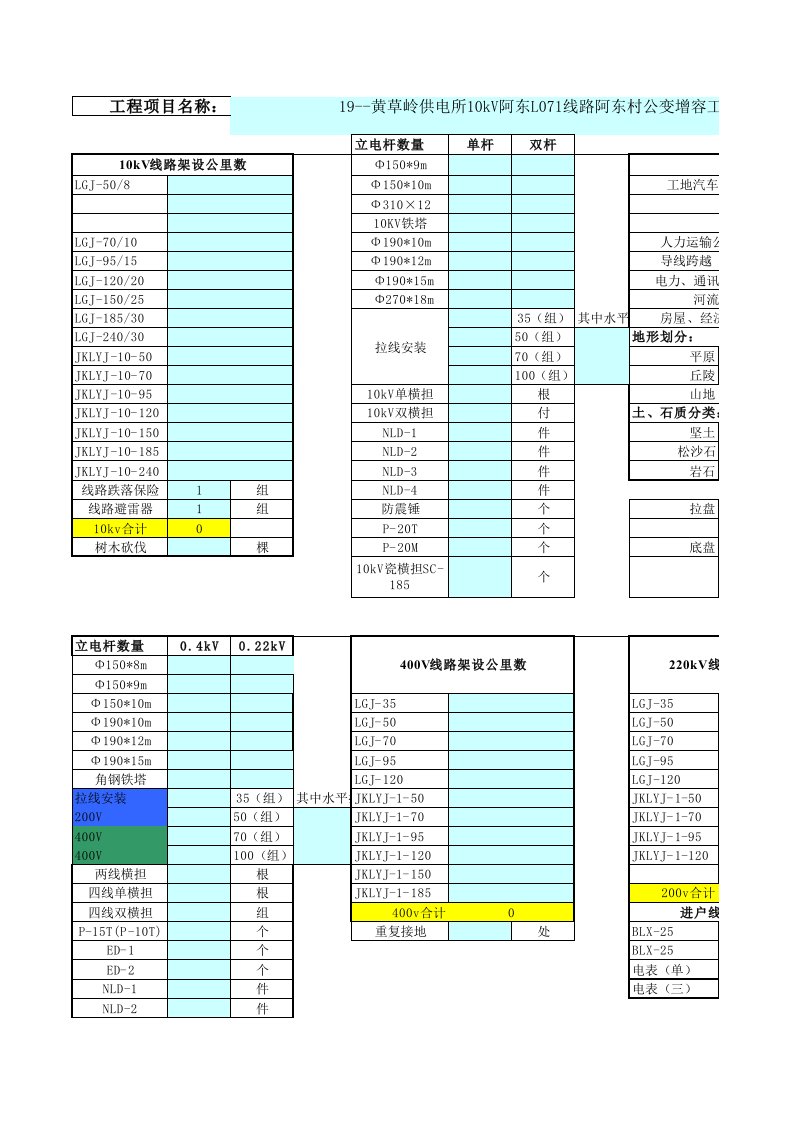 施工组织-19黄草岭供电所10kV阿东L071线路阿东村公变增容工程