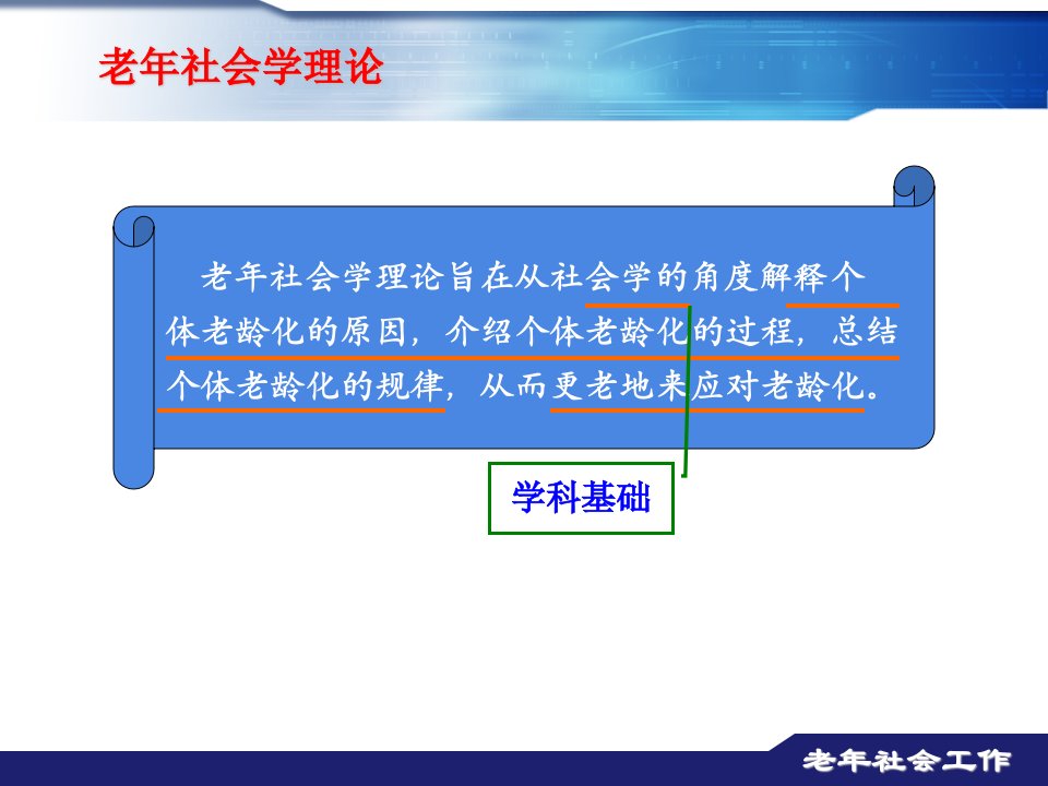 三章老年社会学理论PPT课件