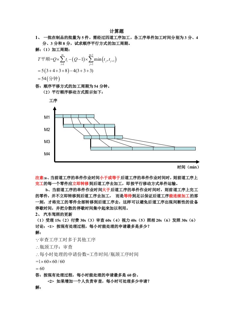 运营管理作业（精选）