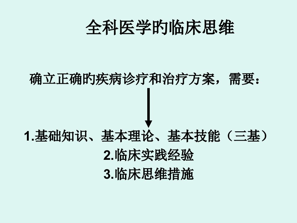 最新全科医学的临床思维主题讲座课件