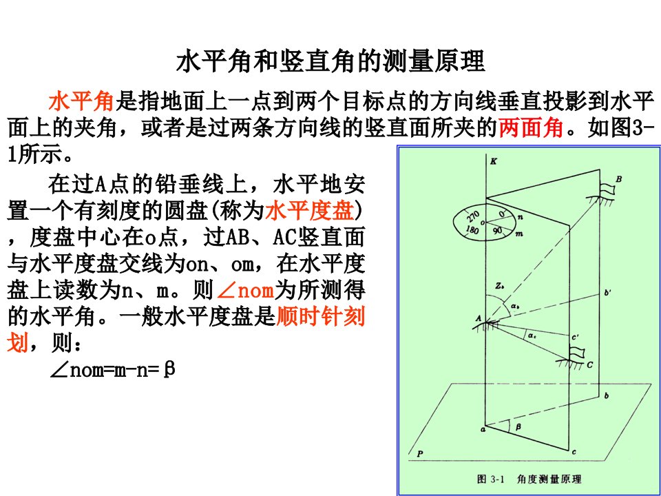 工程测量ppt课件第三章角度测量