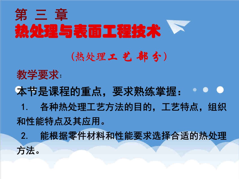 建筑工程管理-工程材料第3章热处理工艺