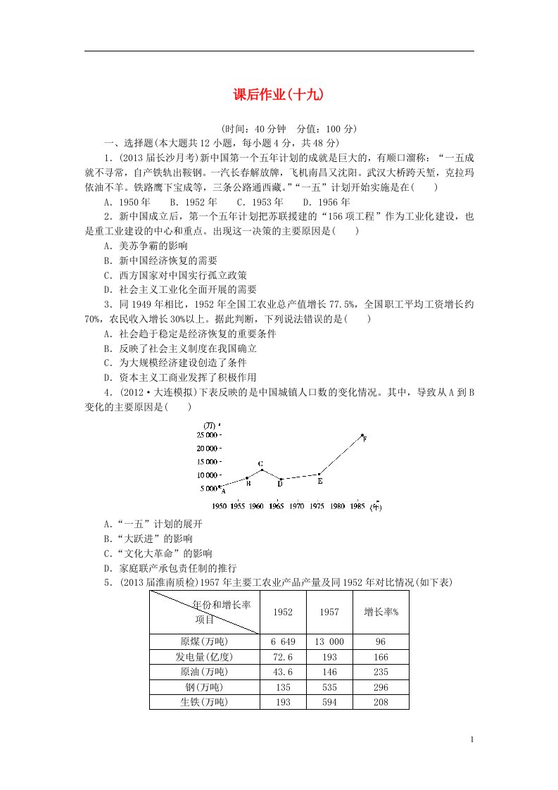 高考历史一轮复习