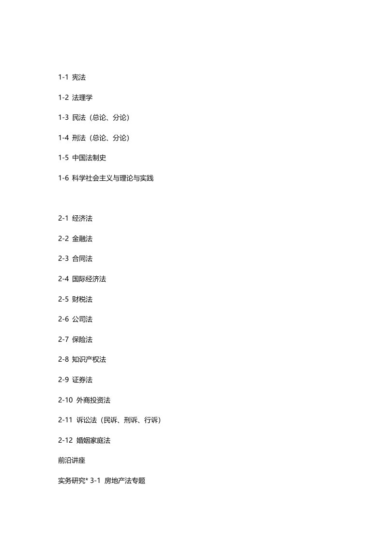 首都经济贸易大学课程设置