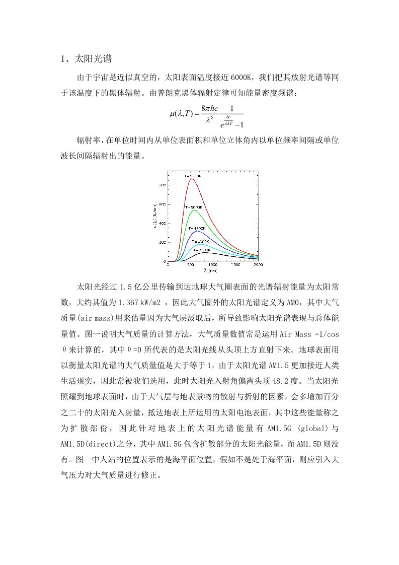 光谱总结