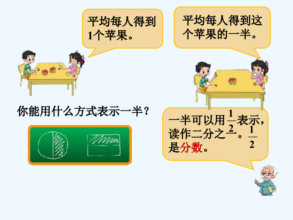 小学数学北师大三年级分一分（一）_认识分数