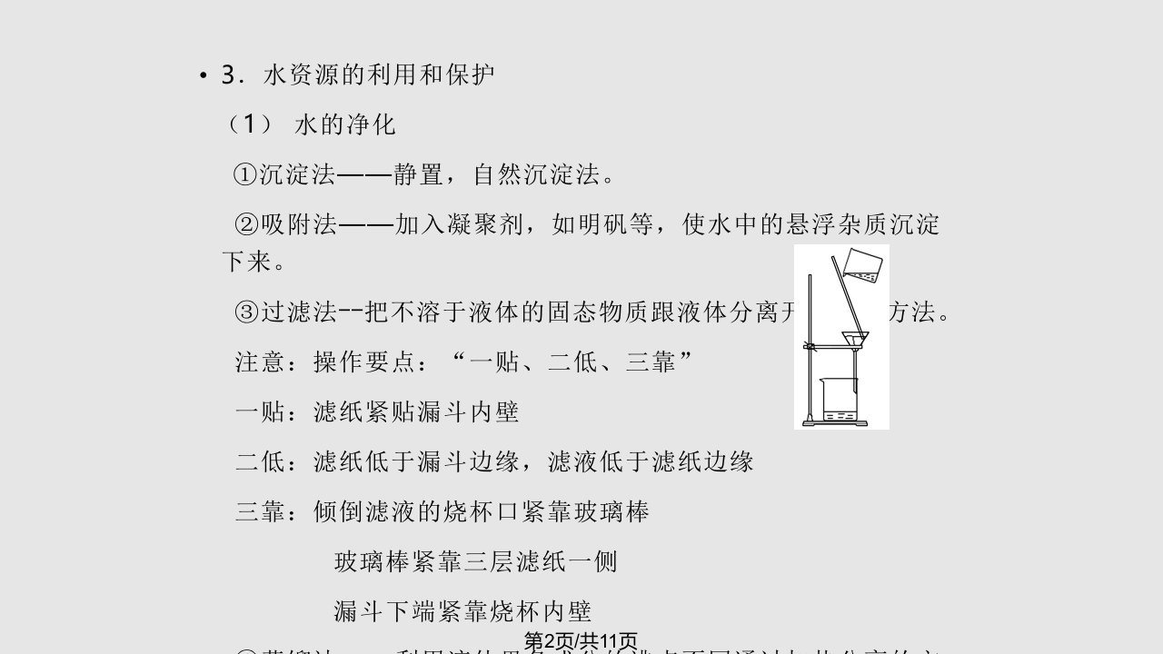 水的组成和净化