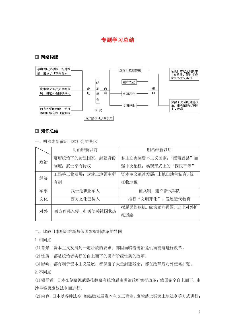 高中历史