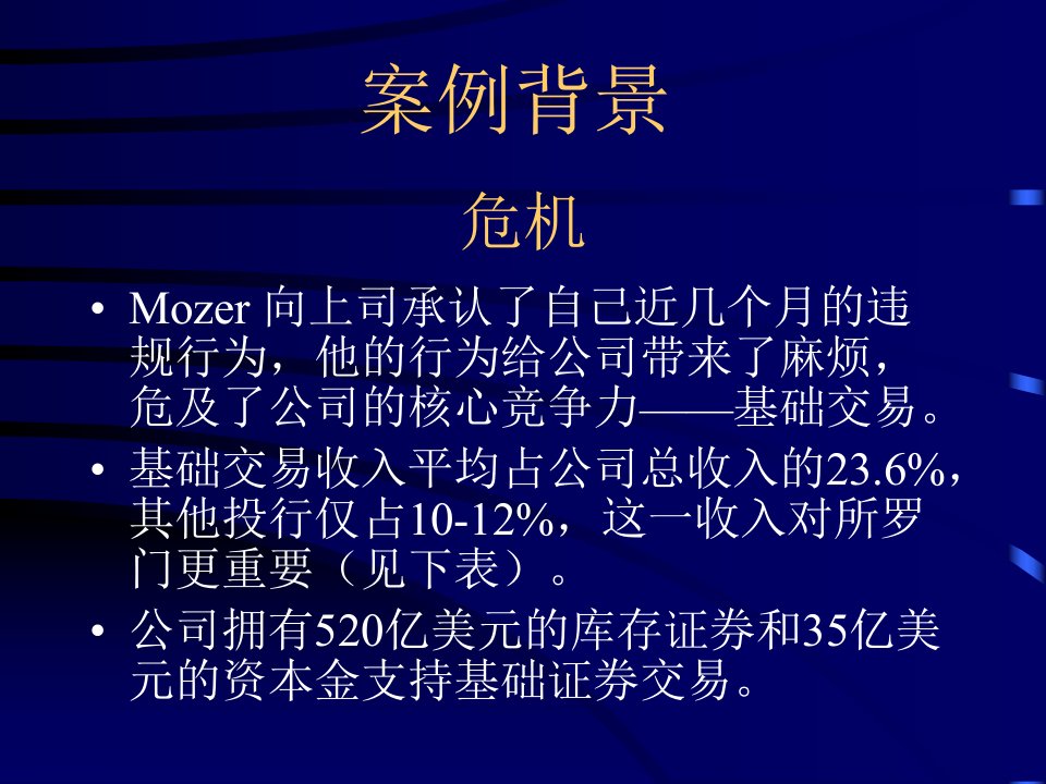 所罗门与国债拍卖招投标案例分析