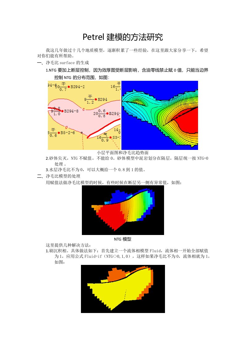 Petrel建模的方法研究