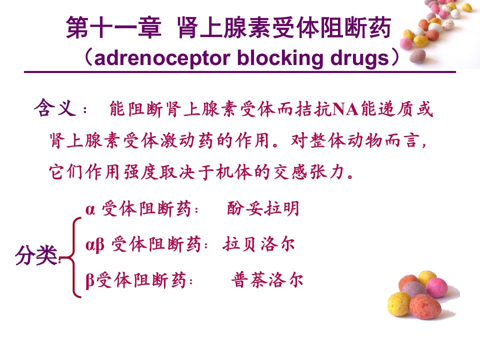 第十一章肾上腺素受体阻断药