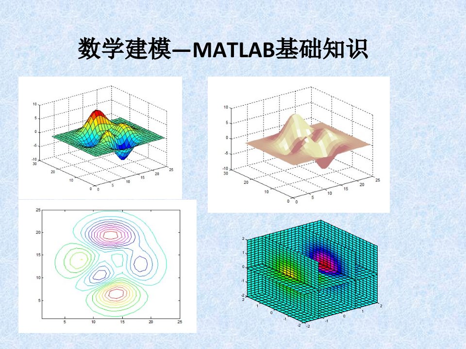 数学建模Matlab基础ppt课件公开课获奖课件省赛课一等奖课件