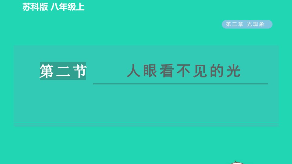 2021秋八年级物理上册第三章光现象3.2人眼看不见的光习题课件新版苏科版