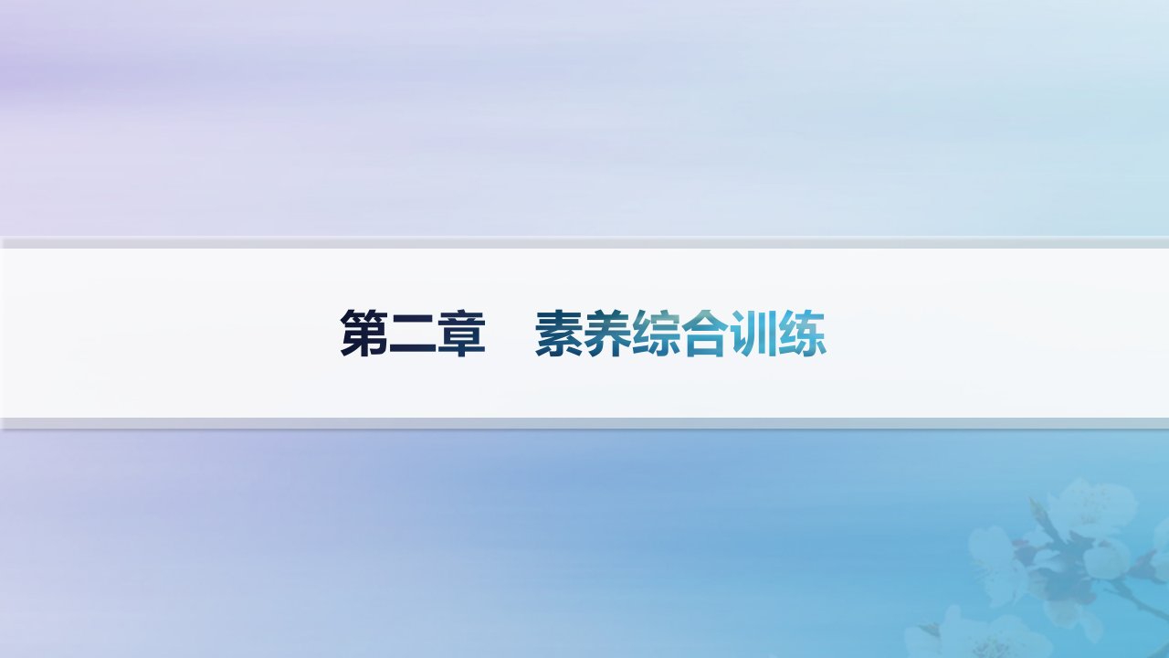 新教材2023_2024学年高中地理第2章资源环境与区域发展素养综合训练课件新人教版选择性必修2