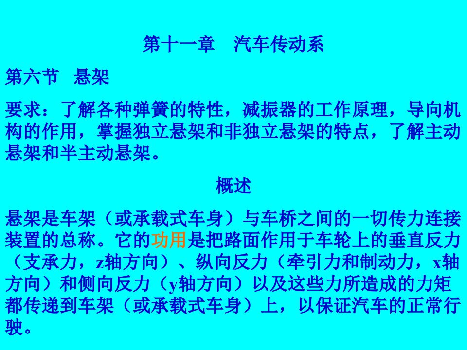 11汽车传动系(6悬架)