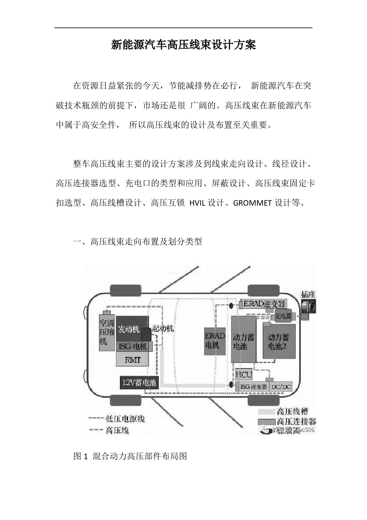 新能源汽车高压线束设计方案最新版