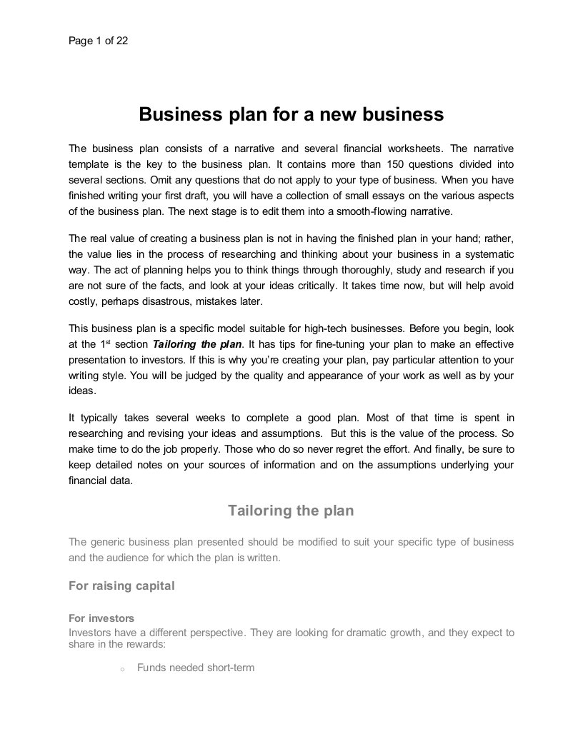 Business-plan-template--全英商业计划书模板