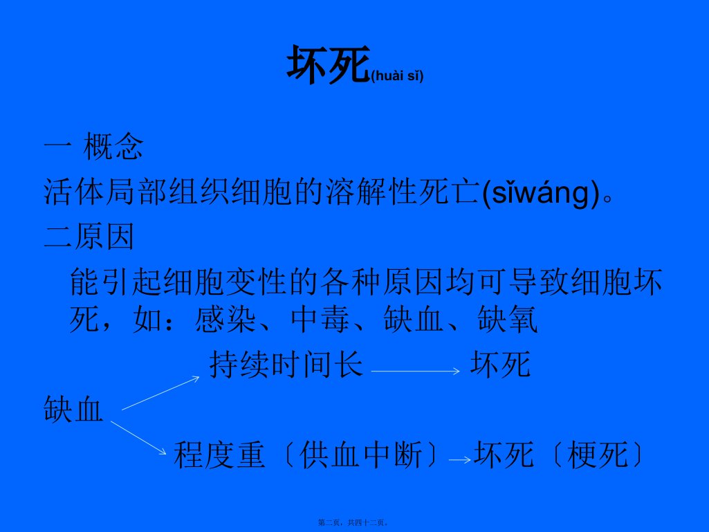 医学专题组织细胞损伤坏死