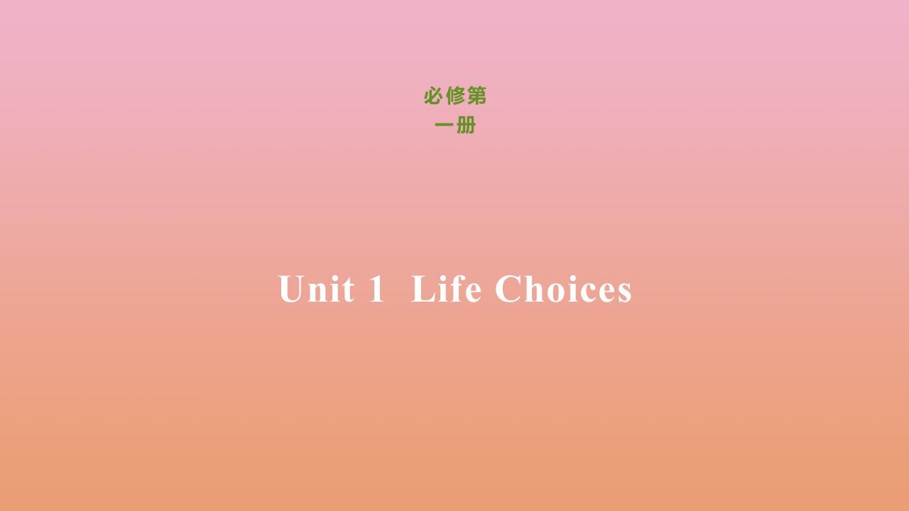 新教材高中英语Unit1LifeChoicesLesson2UnderstandingandCopingwithStress刷题课件北师大版必修第一册