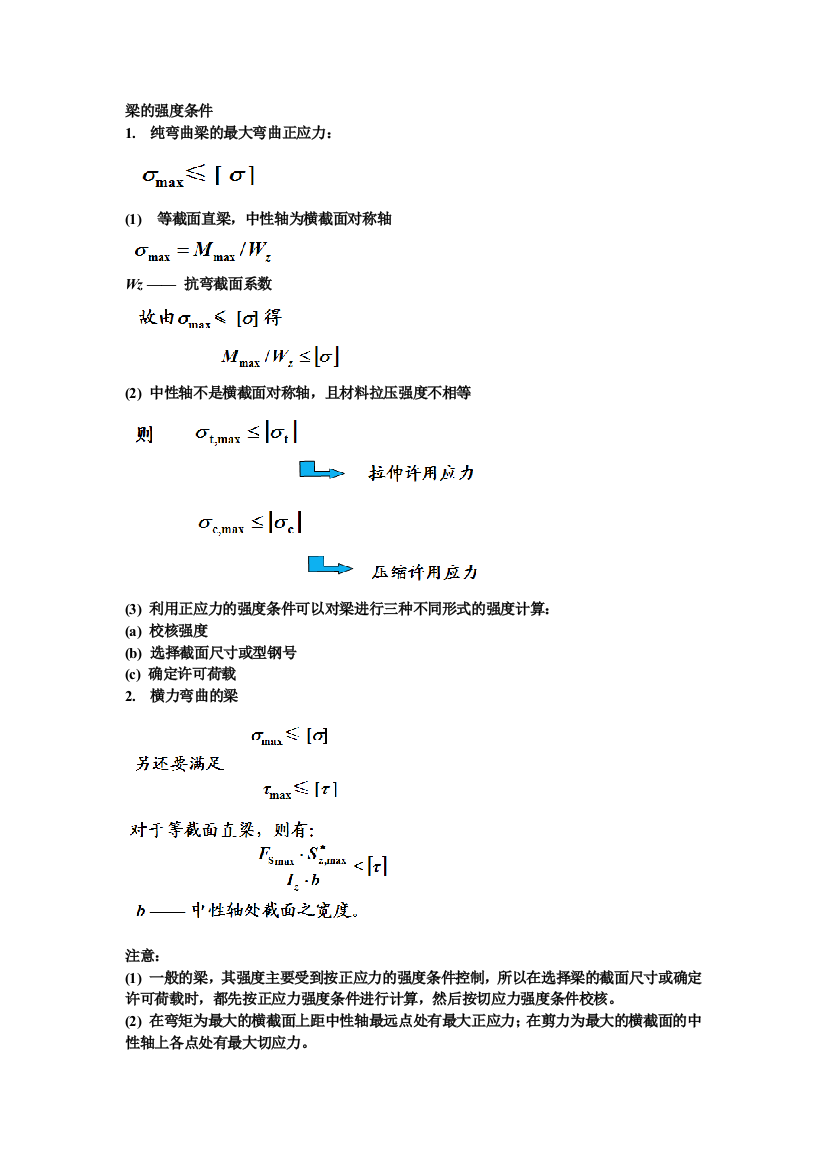 实心空心及圆环形惯性矩与抗弯截面系数