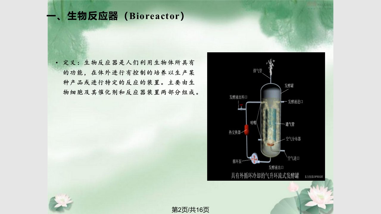 生物反应器的分类与发展