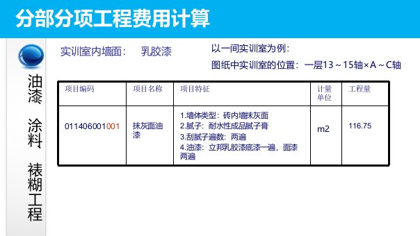 分部分项工程费用计算