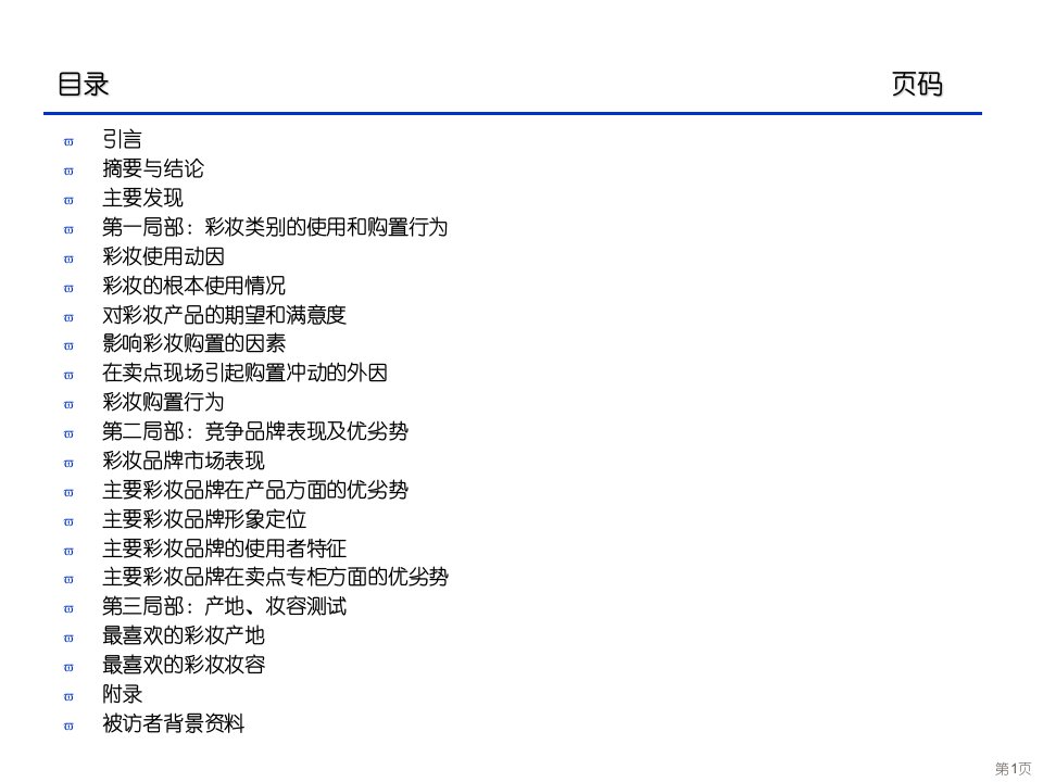 某化妆品品牌定位消费者定量研究报告2003