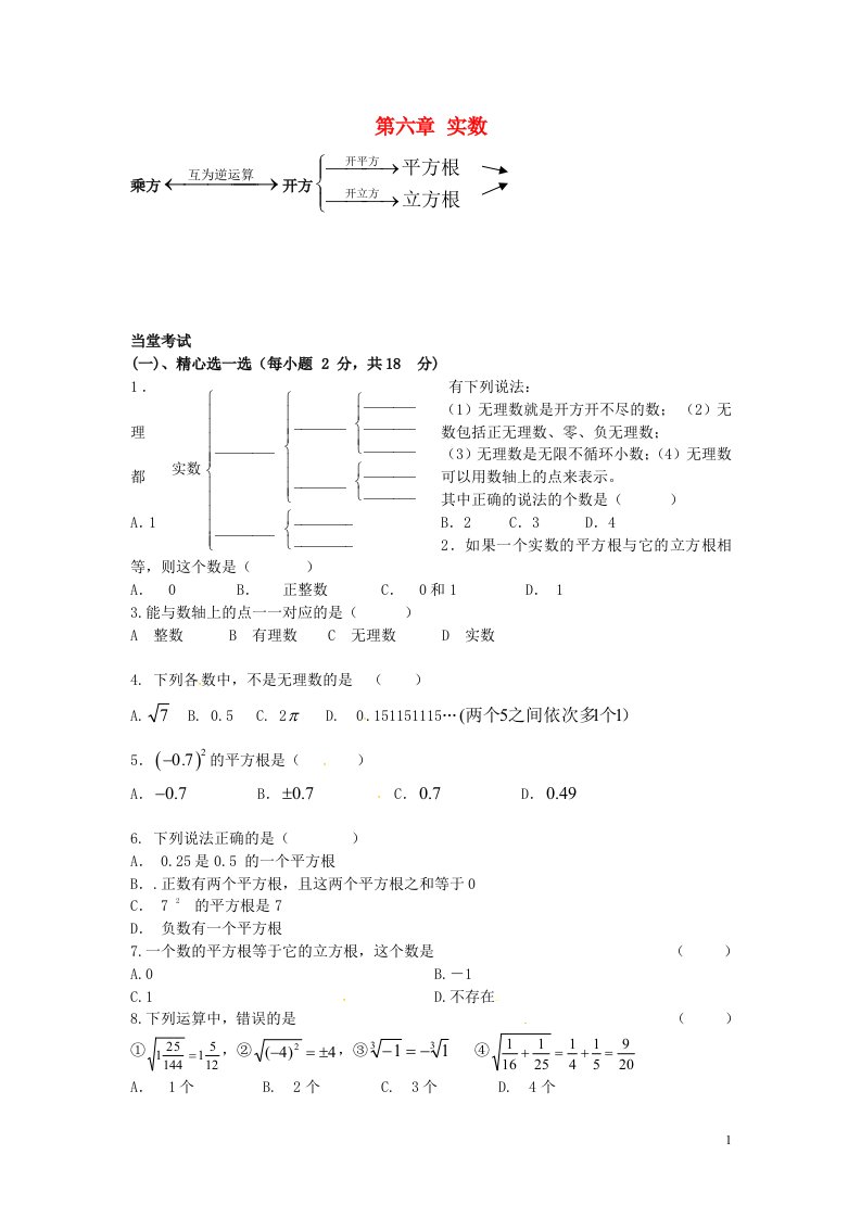 山东省临沂市兰山区义堂中学七级数学下册