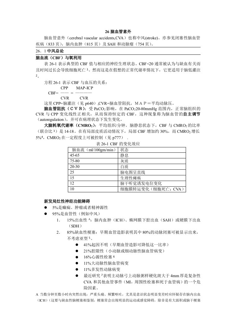 神经外科手册-26脑血管意外