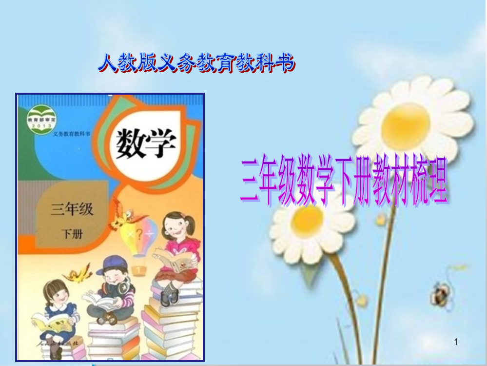 人教版小学三年数学下册知识树ppt课件