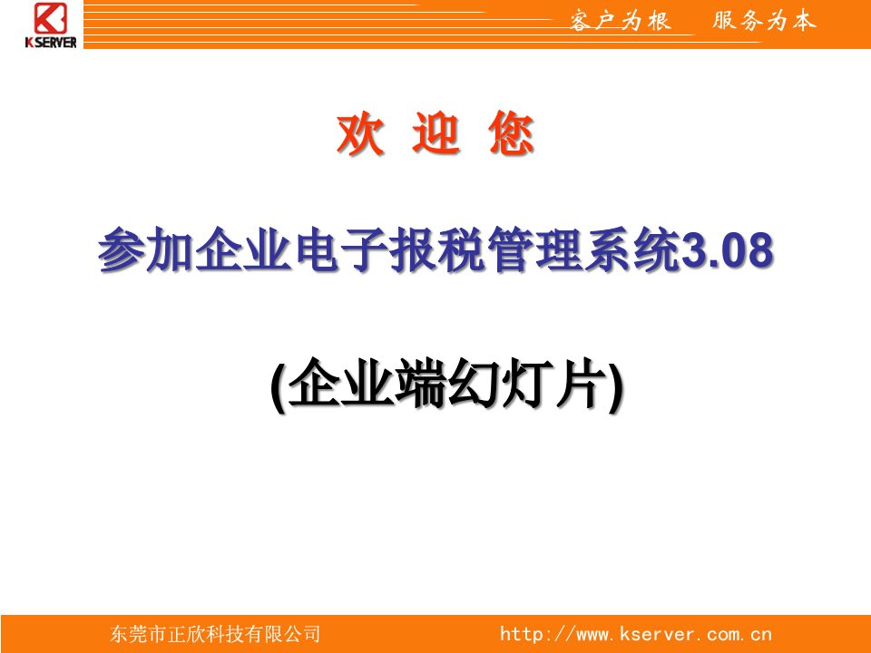 企业电子报税管理系统培训课程版本号308