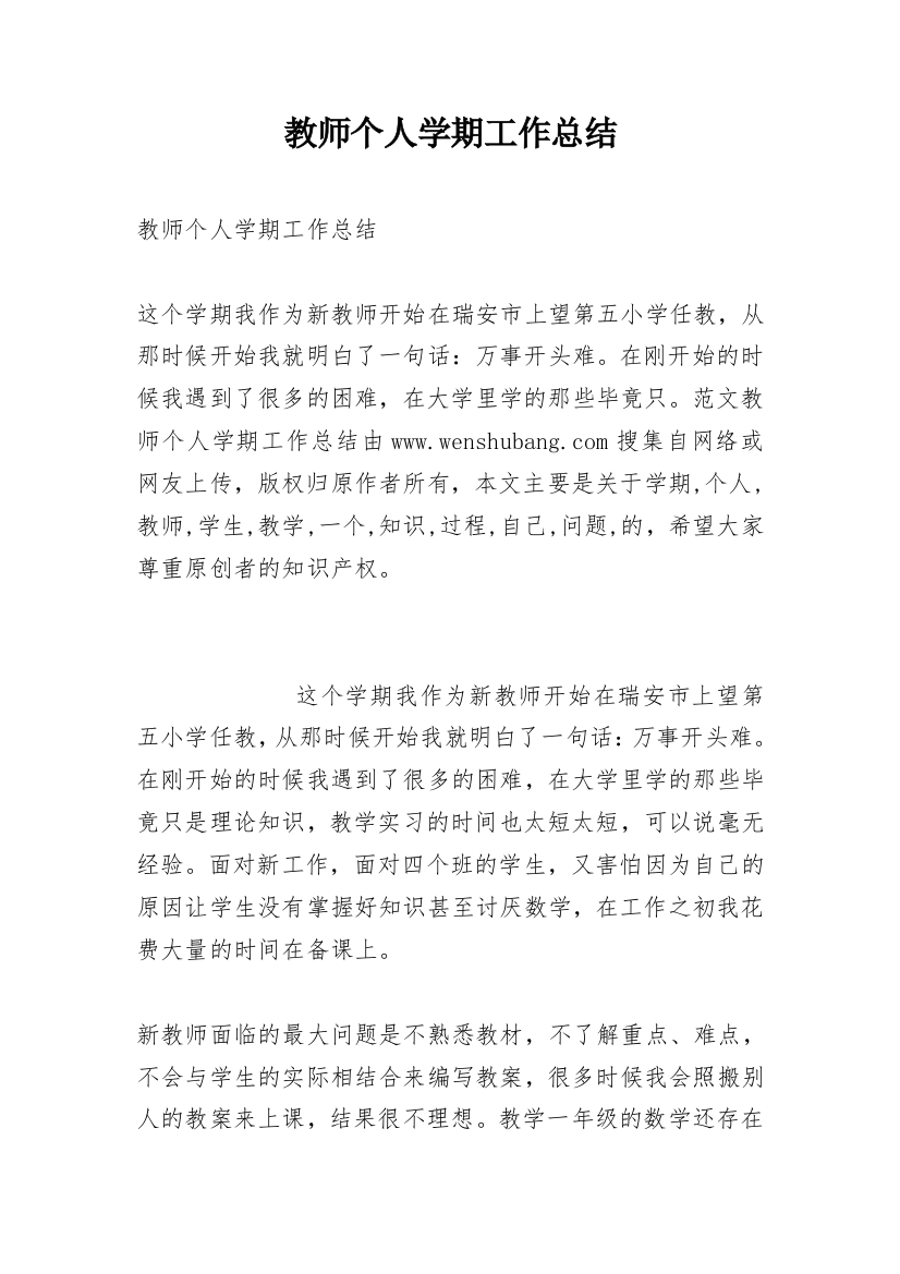 教师个人学期工作总结_24